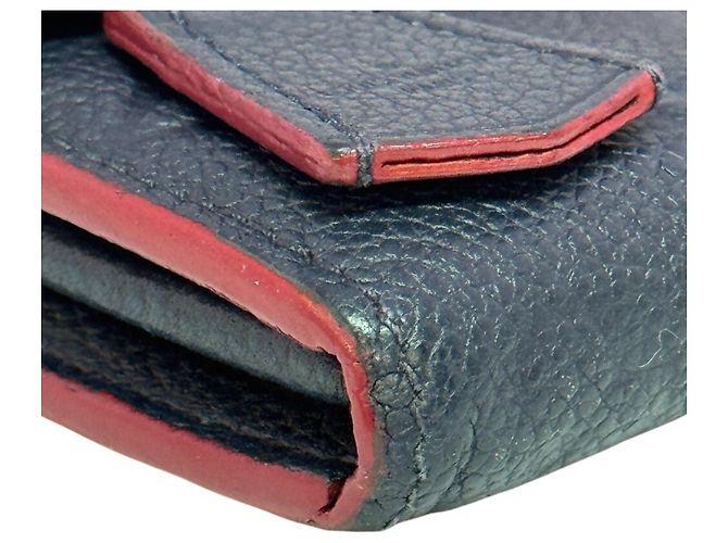 Cartera larga Louis Vuitton Monogram Empreinte Azul marino - vista 3