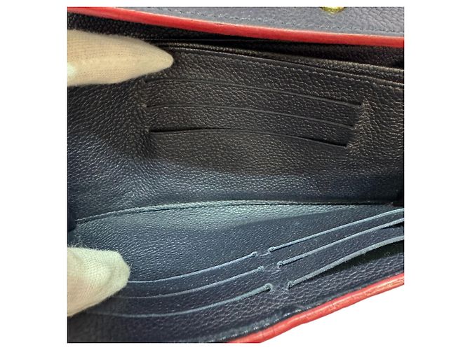 Cartera larga Louis Vuitton Monogram Empreinte Azul marino - vista 7