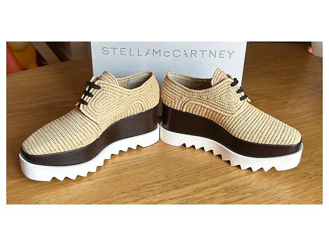 Stella Mc Cartney Stella McCartney Elyse Raffia Platform Shoes - vista 5