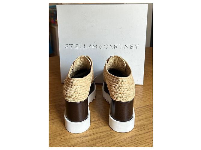 Stella Mc Cartney Stella McCartney Elyse Raffia Platform Shoes - vista 6