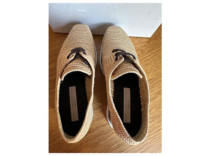Stella Mc Cartney Stella McCartney Elyse Raffia Platform Shoes - vista 7