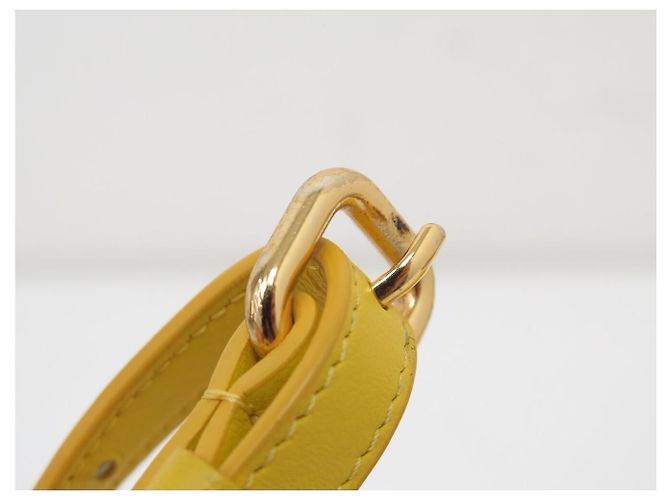 BORSA A MANO JACQUEMUS LE BAMBINO 213BA006 IN PELLE GIALLA A SPALLA Giallo - vista 10