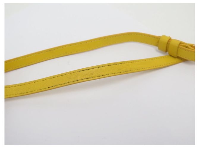 BORSA A MANO JACQUEMUS LE BAMBINO 213BA006 IN PELLE GIALLA A SPALLA Giallo - vista 11