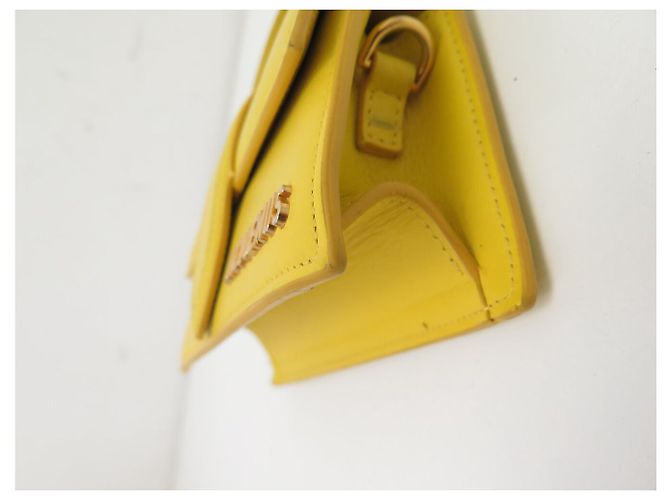 BORSA A MANO JACQUEMUS LE BAMBINO 213BA006 IN PELLE GIALLA A SPALLA Giallo - vista 13