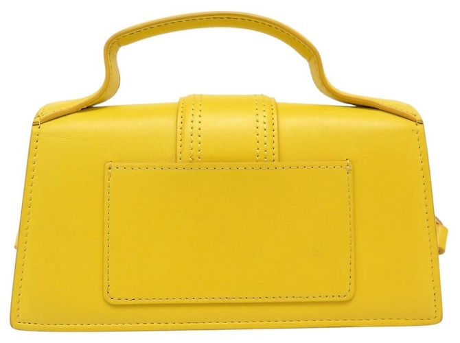 BORSA A MANO JACQUEMUS LE BAMBINO 213BA006 IN PELLE GIALLA A SPALLA Giallo - vista 2