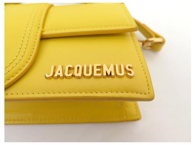 BORSA A MANO JACQUEMUS LE BAMBINO 213BA006 IN PELLE GIALLA A SPALLA Giallo - vista 5