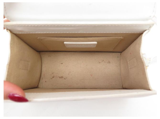 BORSA A SPALLA JACQUEMUS LE CHIQUITO 213BA002 PELLE BIANCA Bianco - vista 11