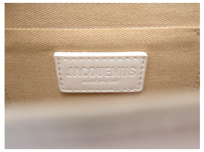 BORSA A SPALLA JACQUEMUS LE CHIQUITO 213BA002 PELLE BIANCA Bianco - vista 12