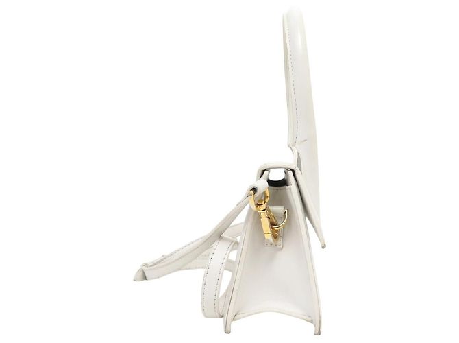BORSA A SPALLA JACQUEMUS LE CHIQUITO 213BA002 PELLE BIANCA Bianco - vista 3
