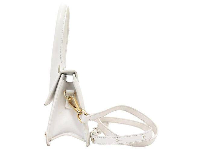 BORSA A SPALLA JACQUEMUS LE CHIQUITO 213BA002 PELLE BIANCA Bianco - vista 4