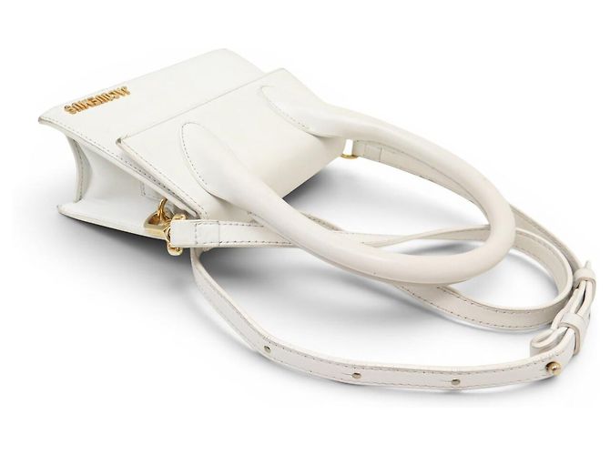 BORSA A SPALLA JACQUEMUS LE CHIQUITO 213BA002 PELLE BIANCA Bianco - vista 6