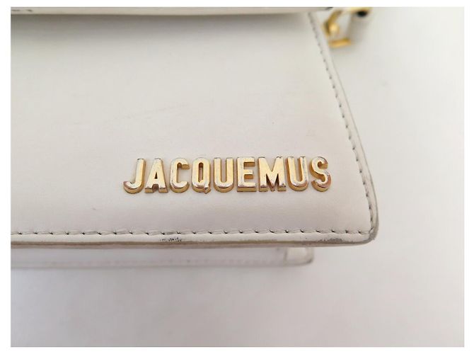 BORSA A SPALLA JACQUEMUS LE CHIQUITO 213BA002 PELLE BIANCA Bianco - vista 8