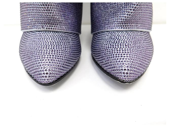 NEUE GIVENCHY SHARK LOCK STRASS & LEDER STIEFEL SCHUHE 39 Lila - Ansicht 4