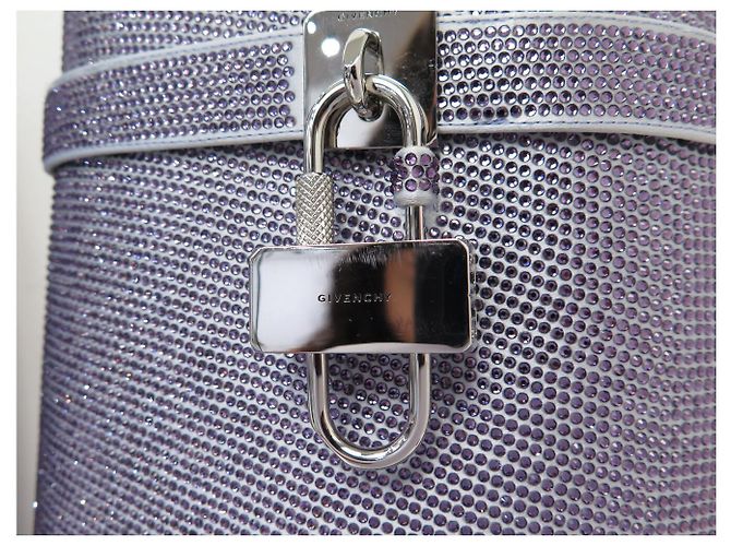 NEUE GIVENCHY SHARK LOCK STRASS & LEDER STIEFEL SCHUHE 39 Lila - Ansicht 8