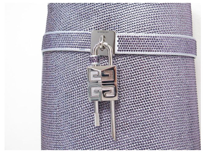 NEUE GIVENCHY SHARK LOCK STRASS & LEDER STIEFEL SCHUHE 39 Lila - Ansicht 9