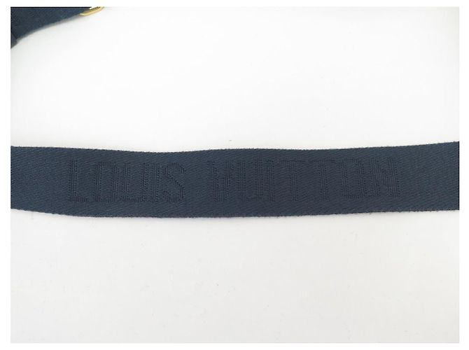 NUOVA SACOCHE LOUIS VUITTON X NIGO DOUBLE PHONE M81060 PELLE MONOGRAM DENIM Blu - vista 13