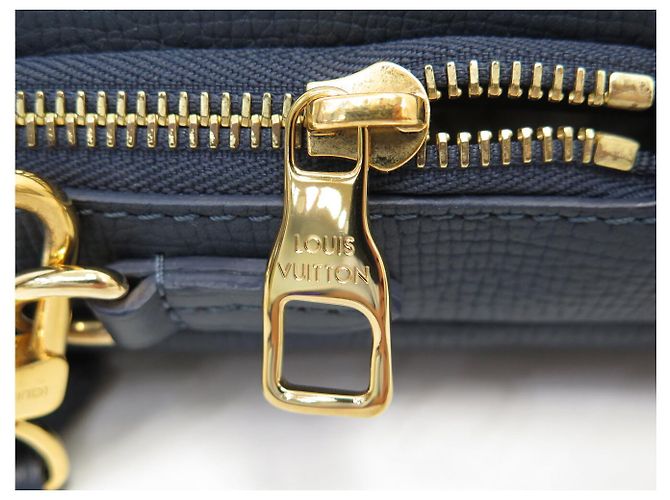 NUOVA SACOCHE LOUIS VUITTON X NIGO DOUBLE PHONE M81060 PELLE MONOGRAM DENIM Blu - vista 9