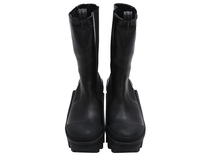 Versace Mid-Calf Chelsea Boots aus Leder in Schwarz - Ansicht 5