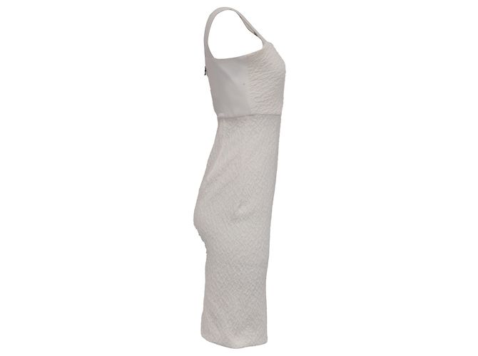 Roland Mouret Abito midi Rouland Mouret in poliammide bianca Bianco Crudo - vista 3