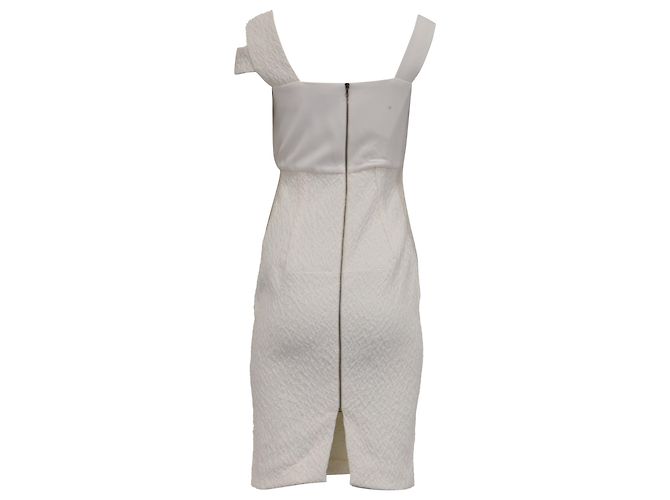 Roland Mouret Abito midi Rouland Mouret in poliammide bianca Bianco Crudo - vista 4