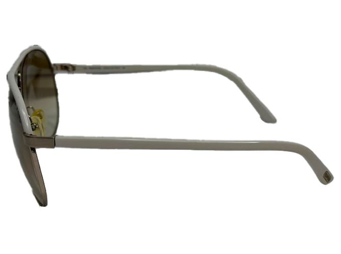 Occhiali da sole aviator Tom Ford in acetato avorio Bianco Crudo - vista 2