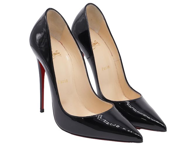 Décolleté So Kate di Christian Louboutin in vernice nera - vista 3