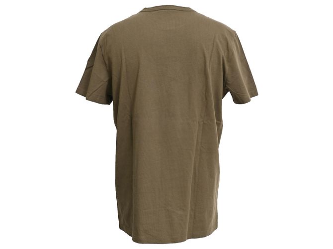 Camiseta Moncler com logo em algodão verde - vista 3