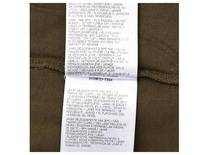Camiseta Moncler com logo em algodão verde - vista 7