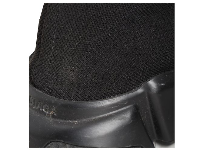 Balenciaga Speed Sneaker aus schwarzem Polyester - Ansicht 11