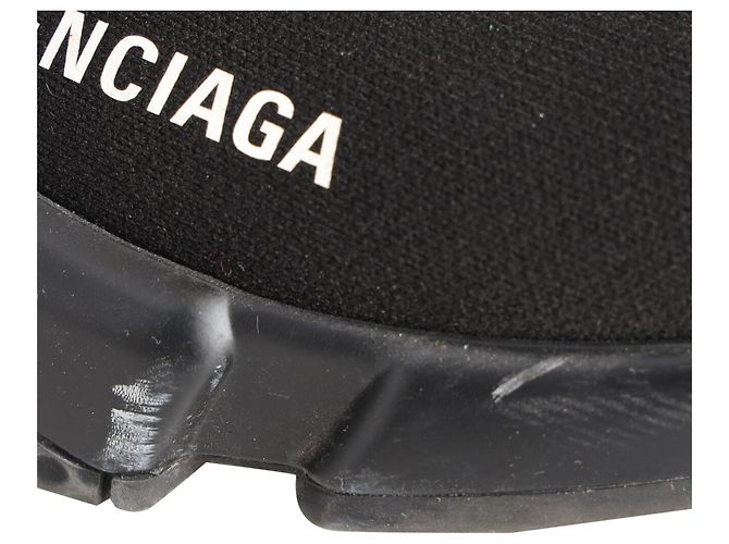 Balenciaga Speed Sneaker aus schwarzem Polyester - Ansicht 12
