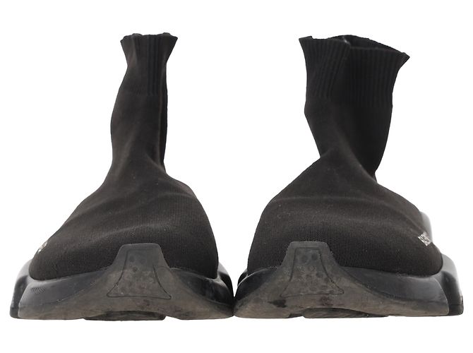 Balenciaga Speed Sneaker aus schwarzem Polyester - Ansicht 4