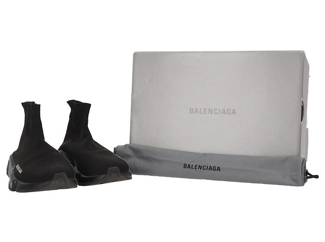Balenciaga Speed Sneaker aus schwarzem Polyester - Ansicht 5