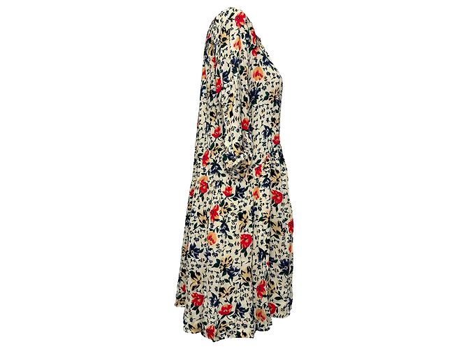 Abito midi con stampa floreale Ba&Sh in viscosa multicolore - vista 2