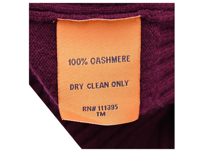 Tory Burch V-Ausschnitt Cardigan aus Kaschmir in Burgundy Rot Bordeaux - Ansicht 5