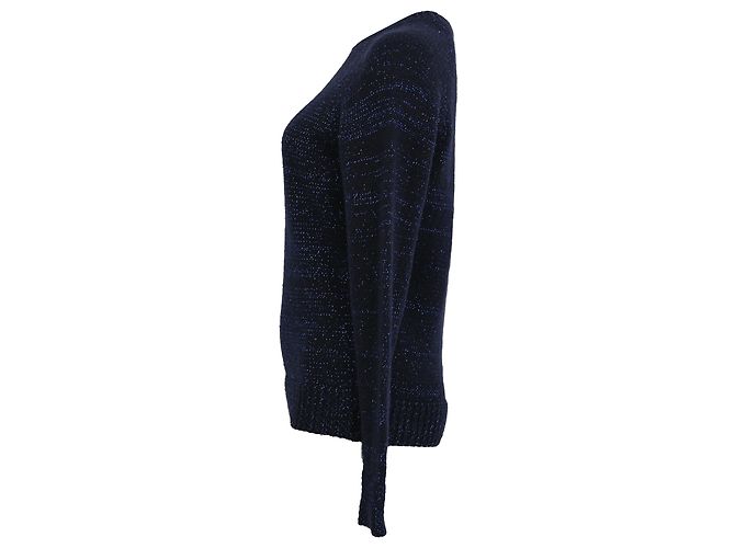 Apc Suéter de malha tricotada A.P.C em lã azul marinho - vista 2