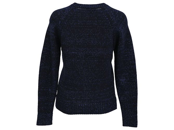 Apc Suéter de malha tricotada A.P.C em lã azul marinho - vista 3