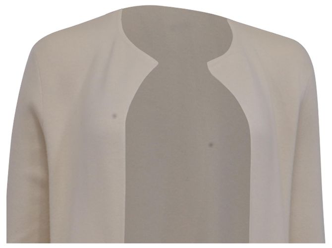 Ralph Lauren Cardigan mit offenem Front in Creme Cashmere - Ansicht 2