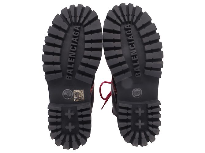 Stivali Strike di Balenciaga in pelle di vitello nera Nero - vista 10