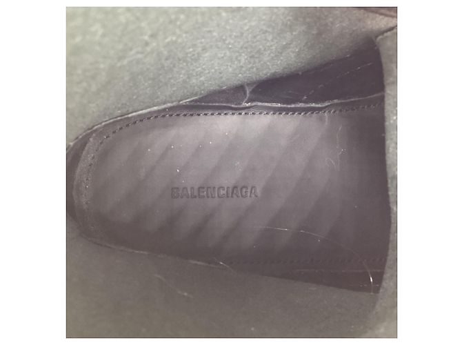 Stivali Strike di Balenciaga in pelle di vitello nera Nero - vista 11