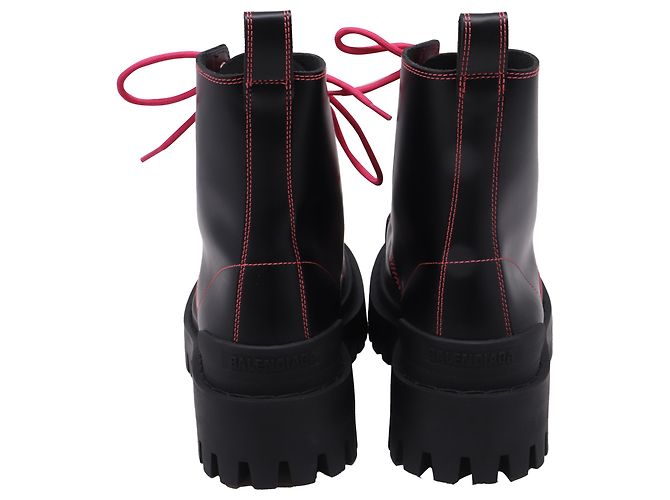 Stivali Strike di Balenciaga in pelle di vitello nera Nero - vista 5