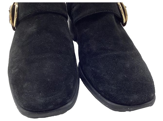 Botines con hebilla Britain de Stuart Weitzman en ante marrón Negro - vista 10