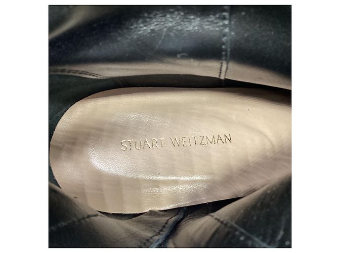 Botines con hebilla Britain de Stuart Weitzman en ante marrón Negro - vista 12