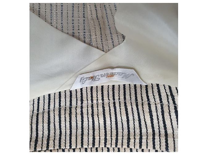Blazer a rayas Max Mara en algodón beige - vista 4