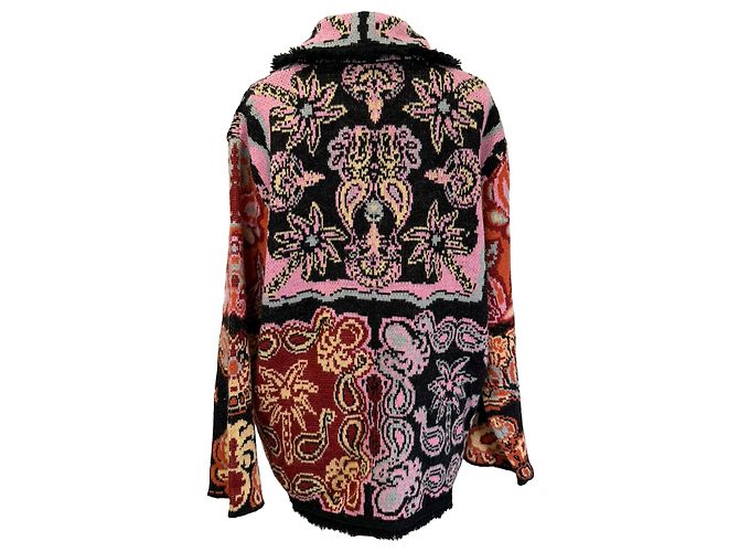 Farm Rio Sweet Mermaids Blazer aus mehrfarbiger Wolle - Ansicht 3