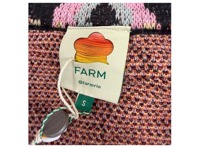 Farm Rio Sweet Mermaids Blazer aus mehrfarbiger Wolle - Ansicht 4