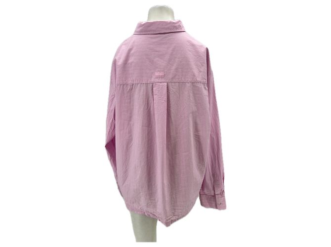 Autre Marque Camisa de rayas de algodón rosa ADANOLA M - vista 2