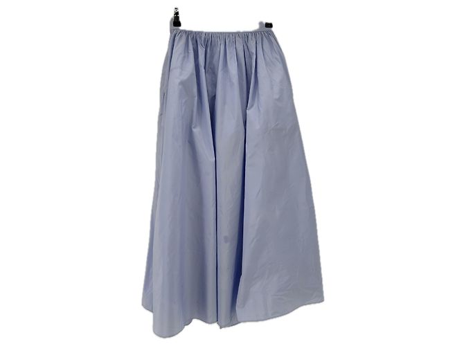 Maje gonna pantalone lunga blu in cotone - vista 2