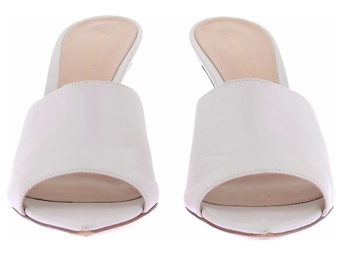 Mule Gianvito Rossi in pelle bianca Bianco - vista 4