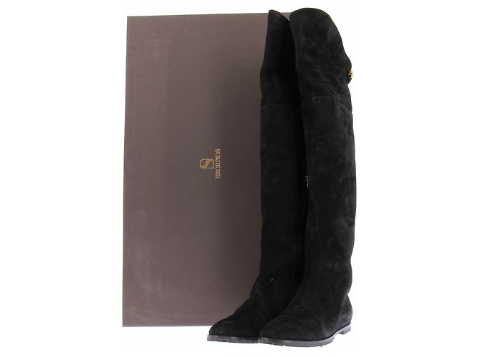 Autre Marque Botas SKORPIOS de ante negro - vista 8
