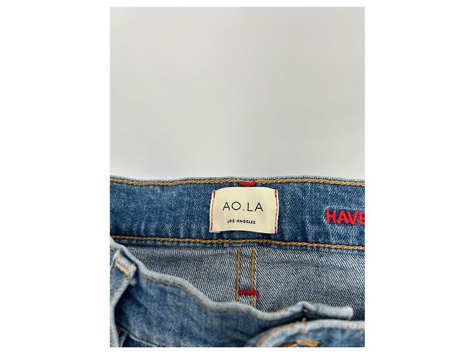 Autre Marque AO.LA Jeans Blau Regenbogen Baumwolle Größe 25 - Ansicht 3